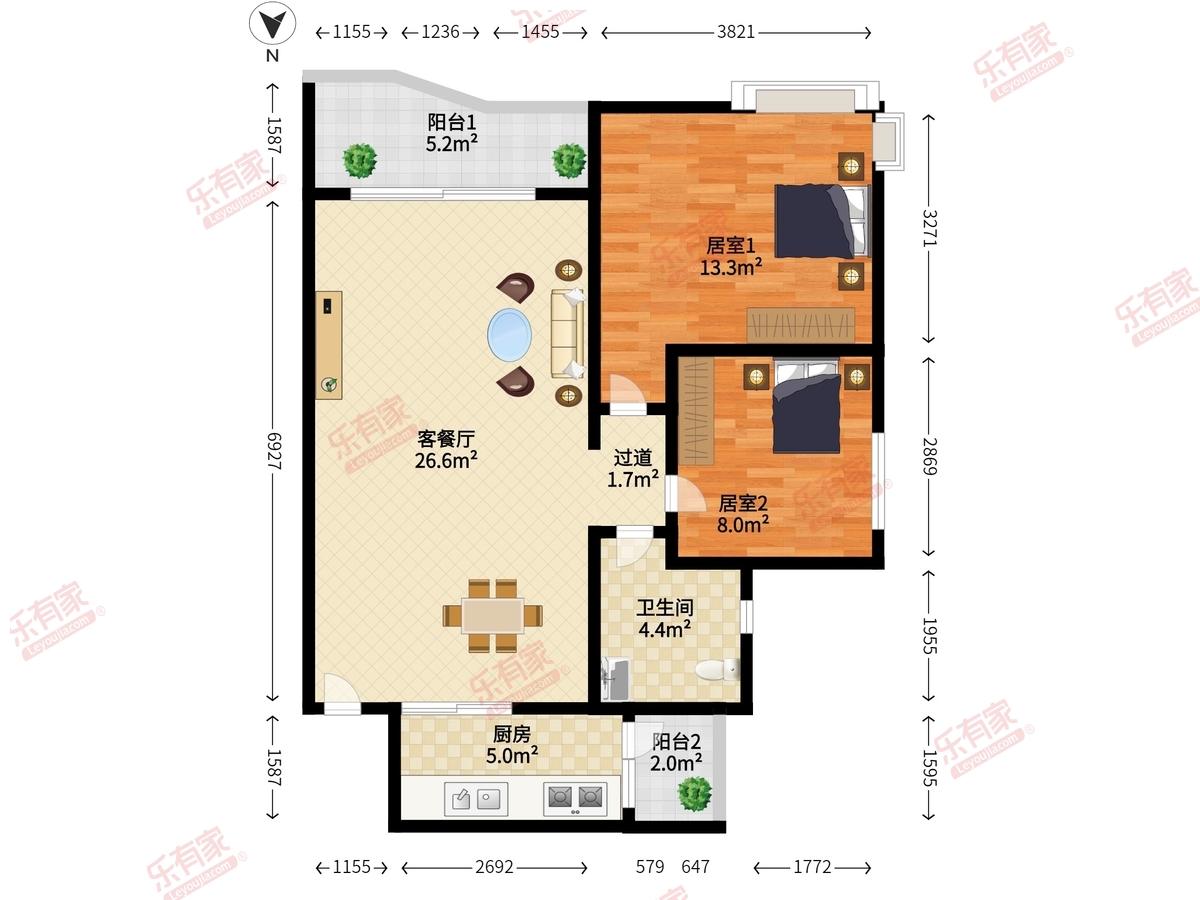 桃源居12区户型图