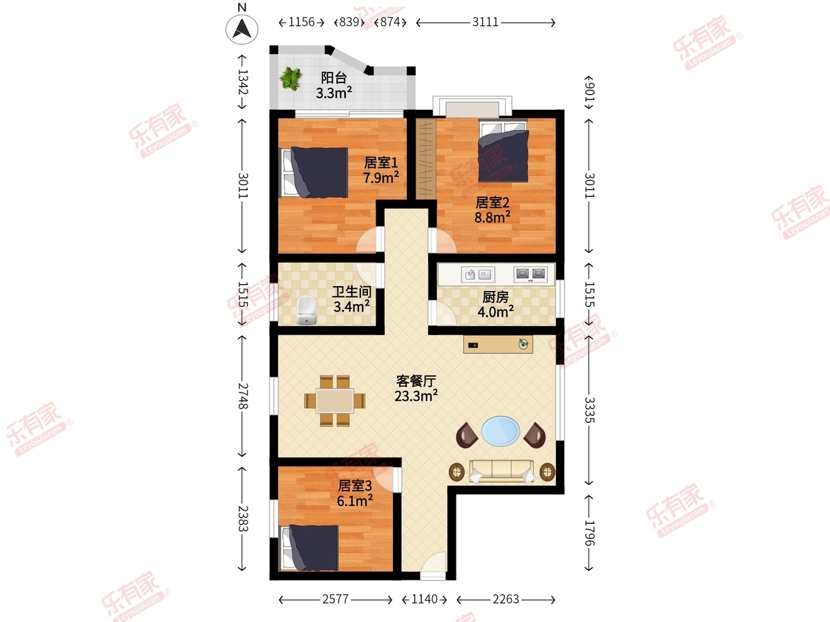 帝景峰户型图