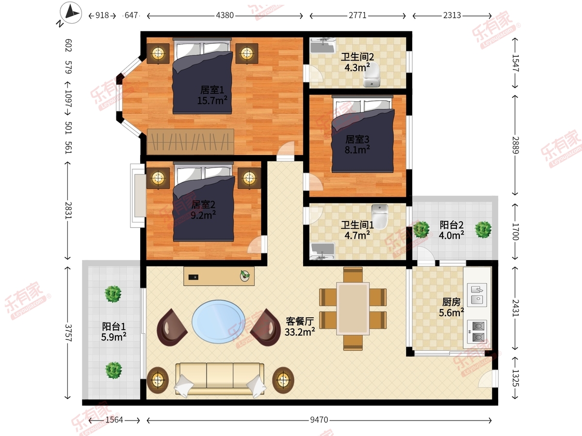 文海花园户型图