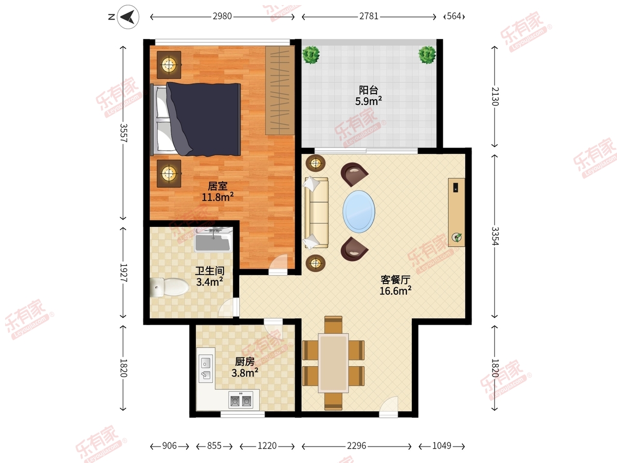 金地国际公寓户型图