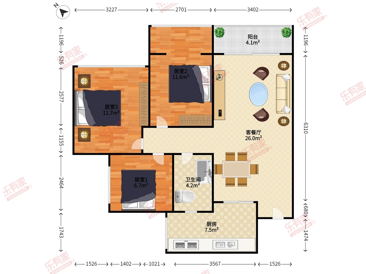 中粮一品澜山花园户型图