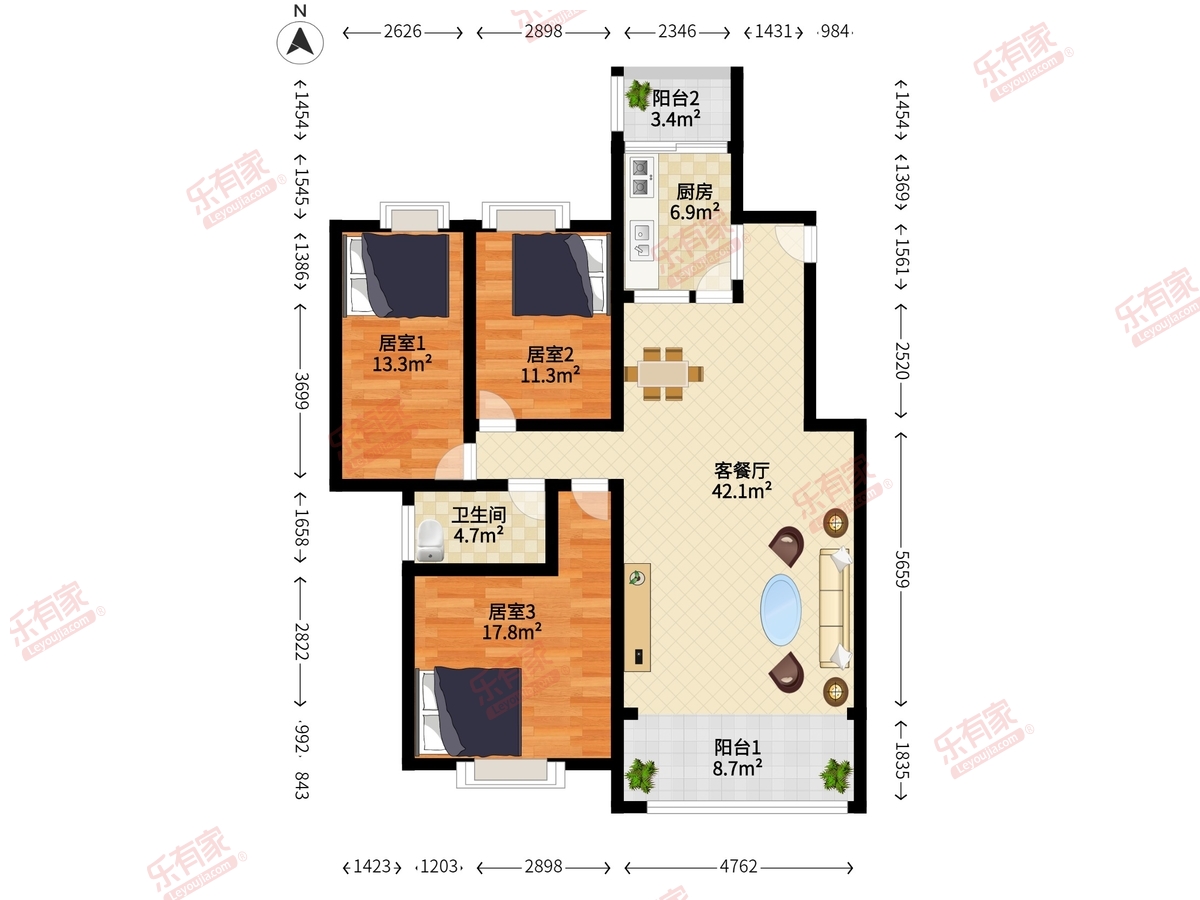阳光荔景户型图