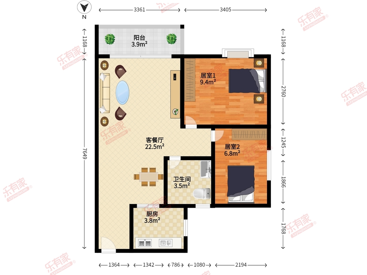 花香十二院户型图