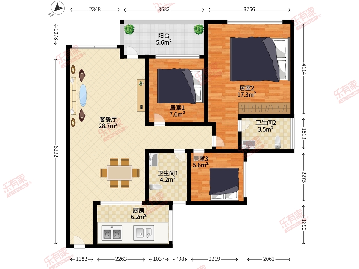 港铁天颂二期户型图
