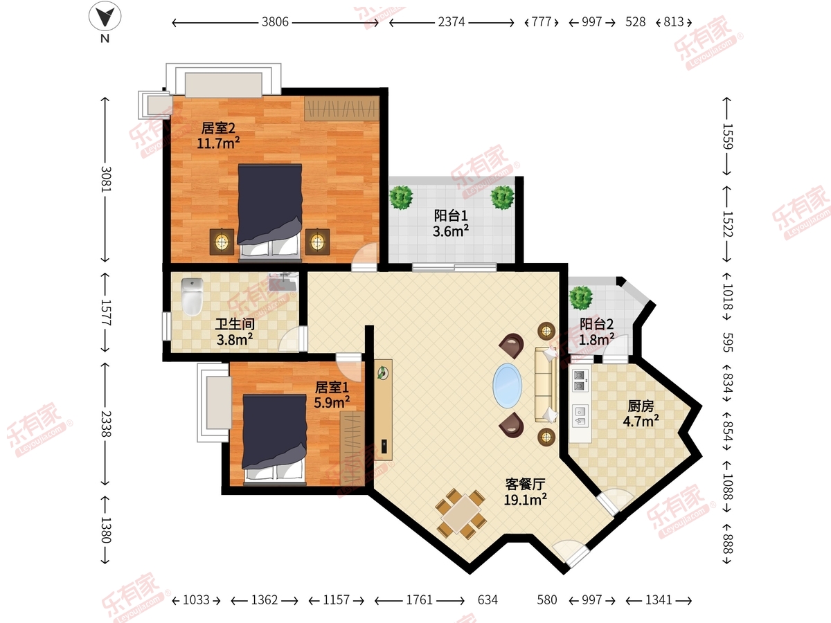 恒福上居户型图