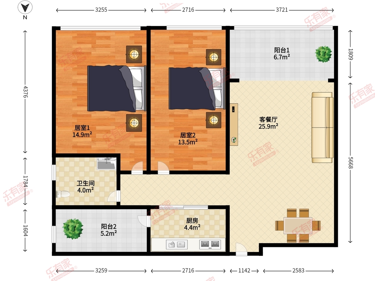 金地梅陇镇花园一期户型图