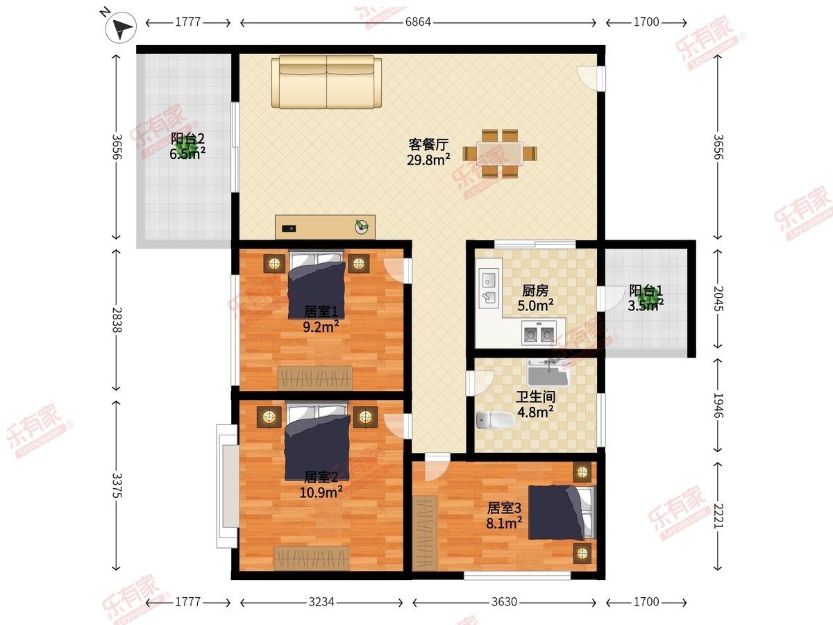 恒大绿洲三期户型图