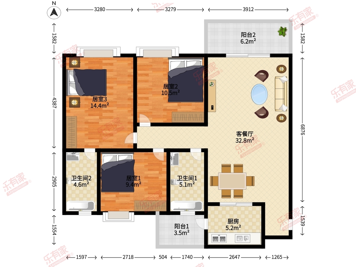 天紫雅庭户型图