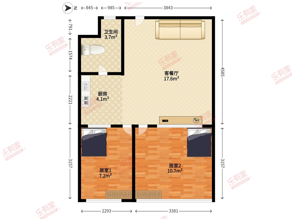 前海铂寓户型图