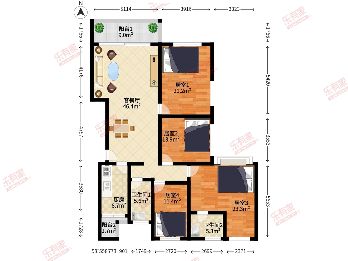 万科第五园八期户型图