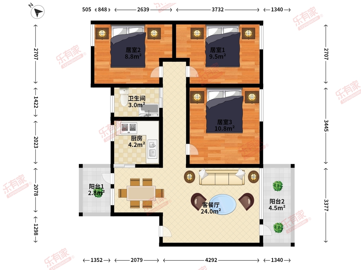 香蜜湖渡假村住宅楼户型图