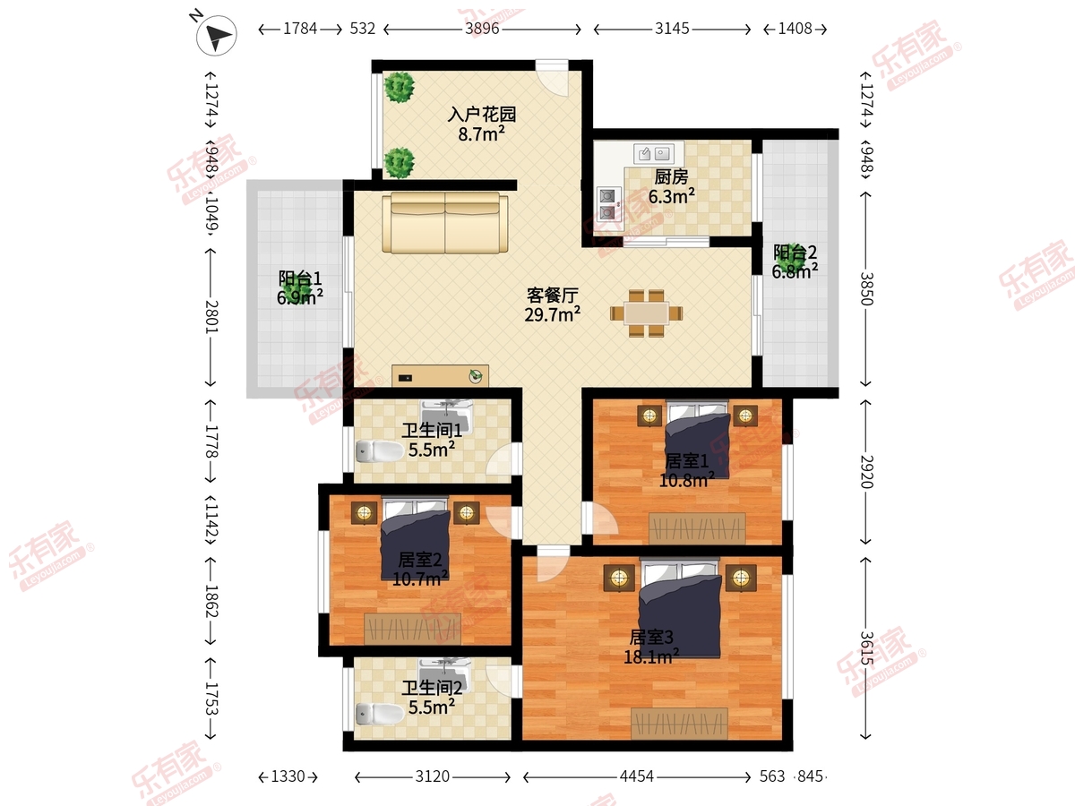 越秀可逸豪苑户型图