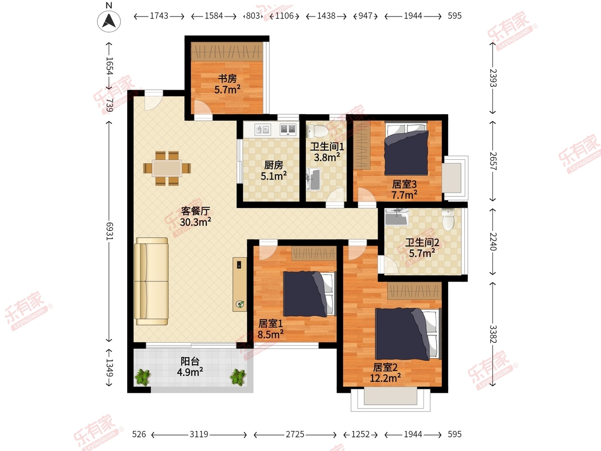 中熙香缤山户型图