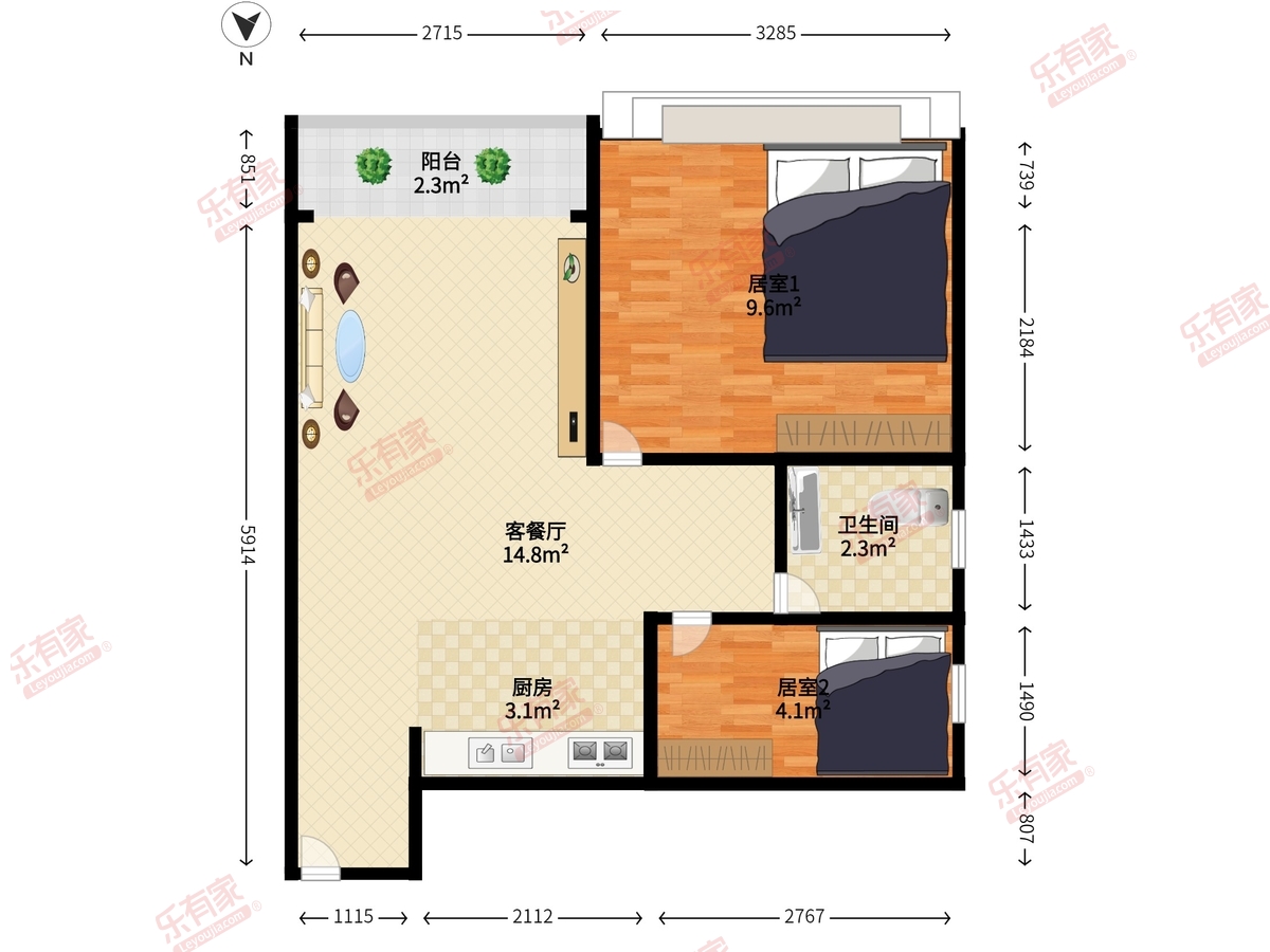颖隆大厦户型图