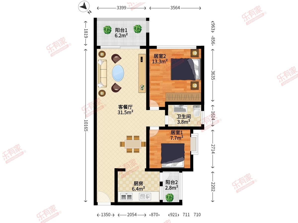 金山湖花园二区户型图