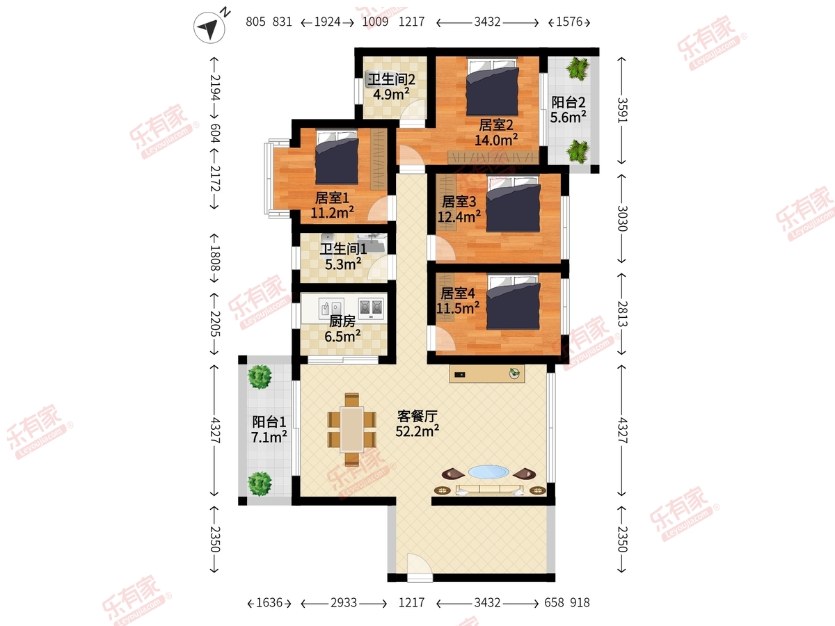 德洲城户型图