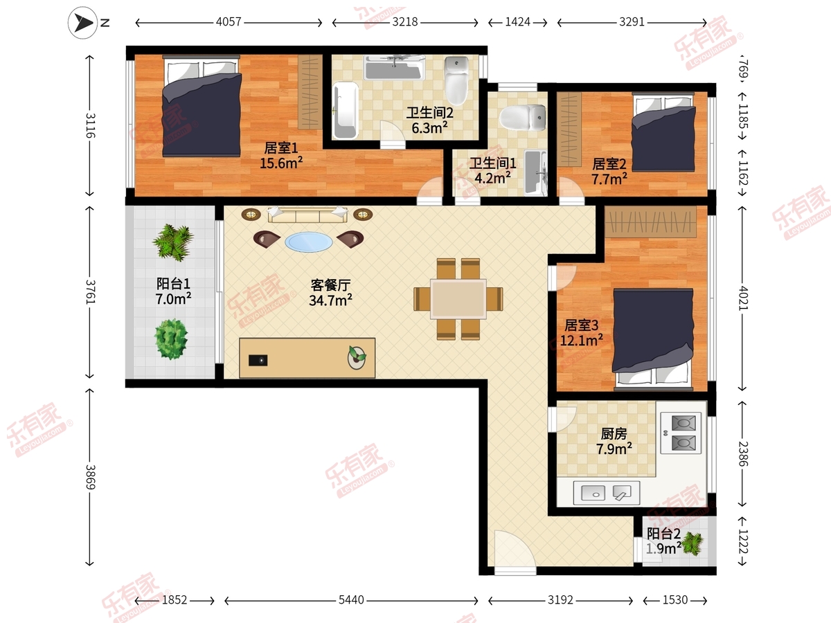 金地上塘道二期户型图