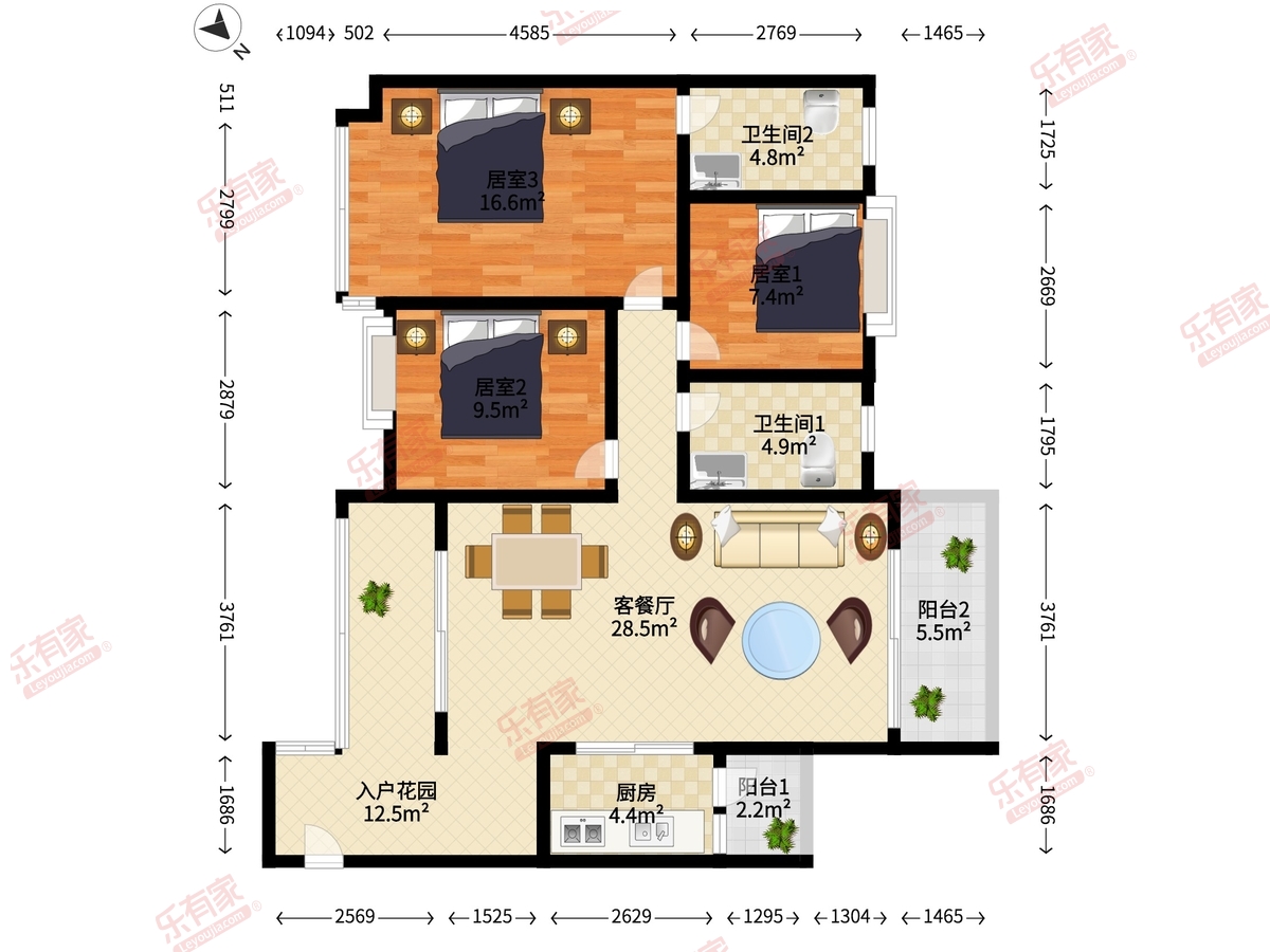 东方名都户型图