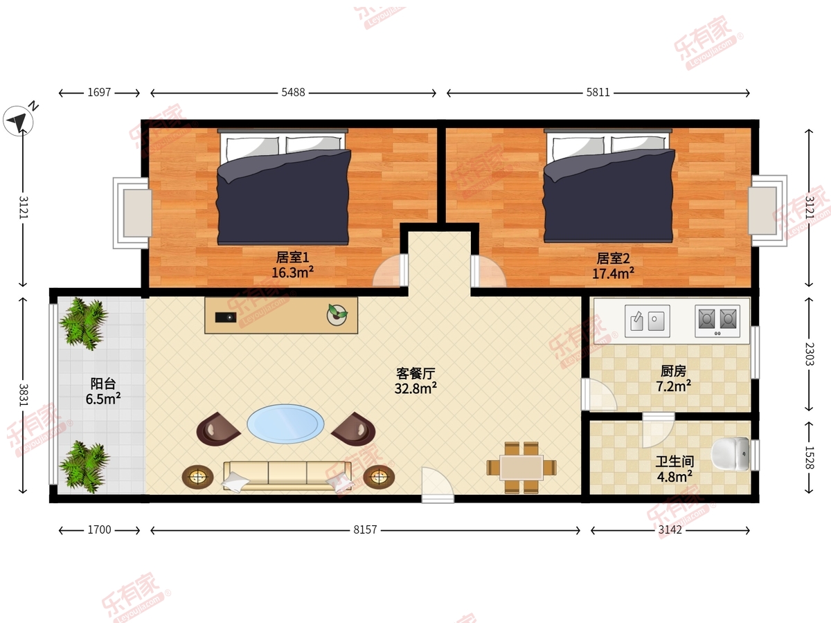 名嘉花园户型图