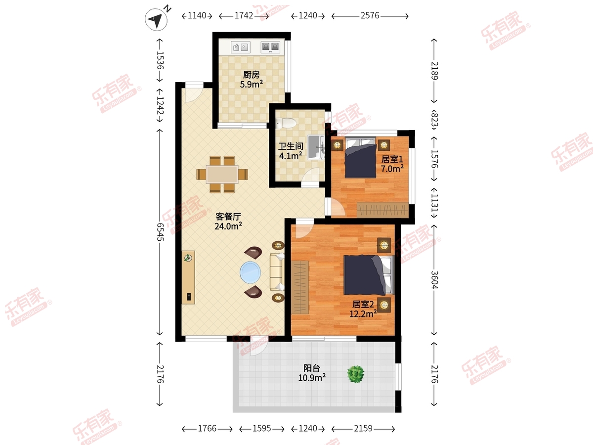 莱蒙水榭春天三期户型图