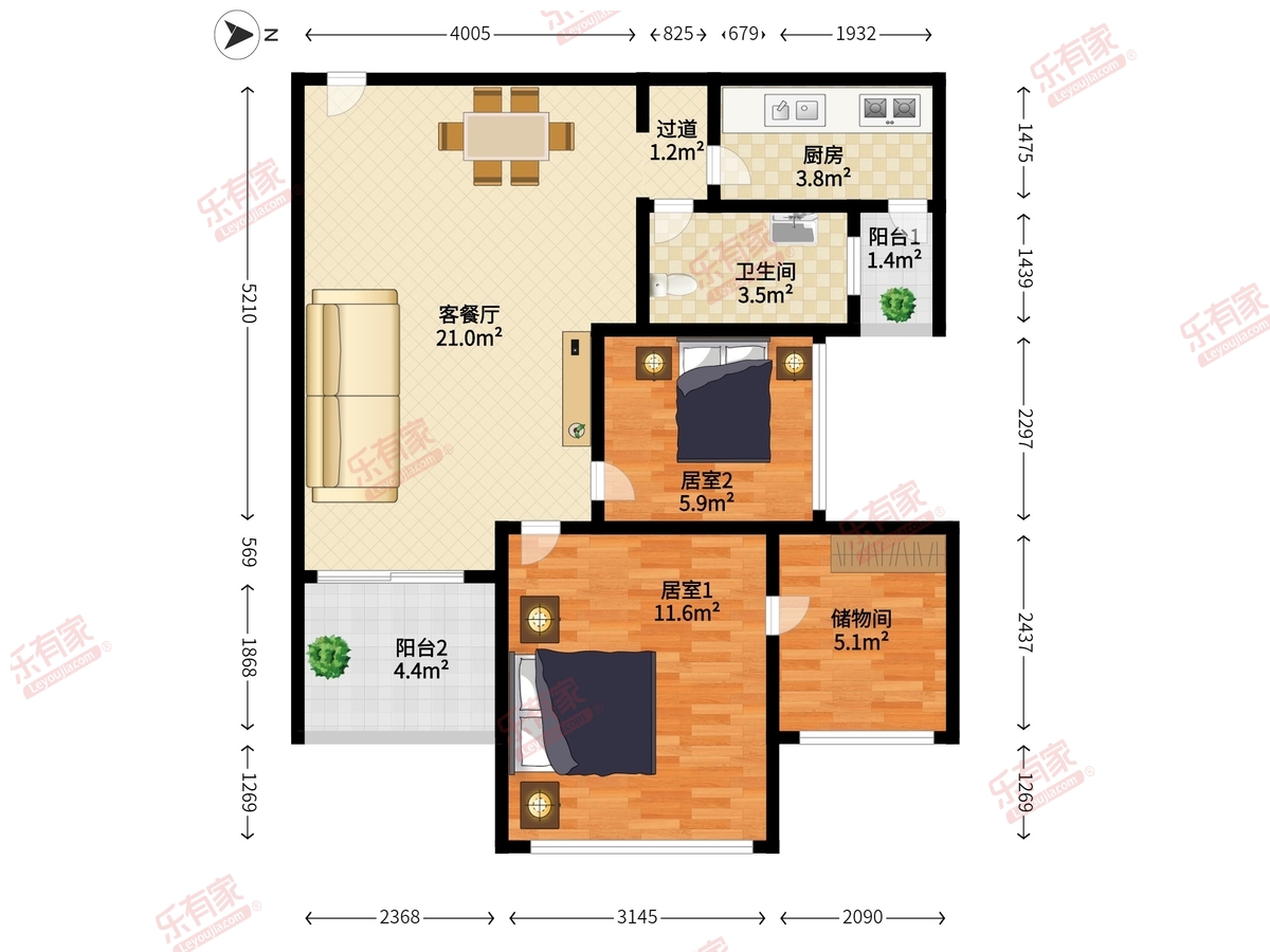四海公寓户型图