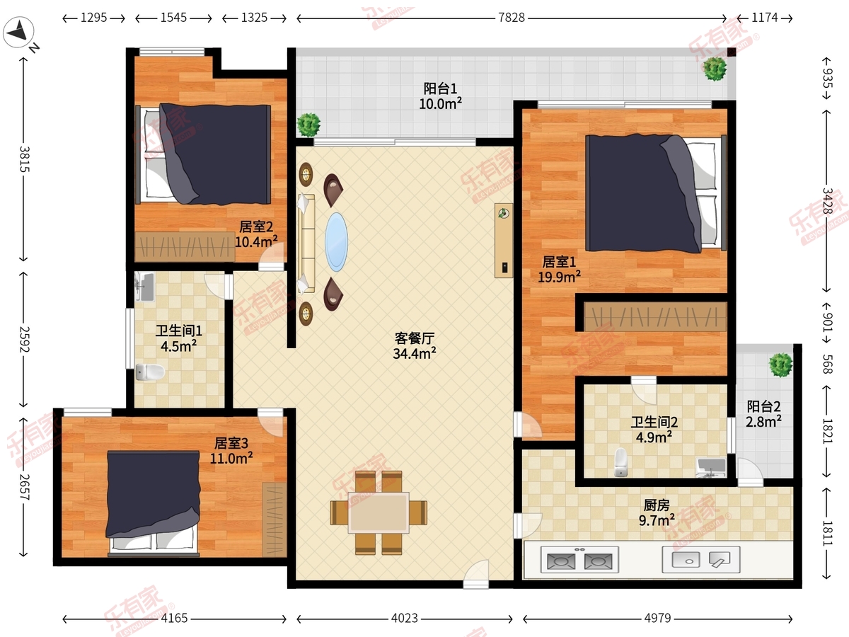 南沙金茂湾户型图