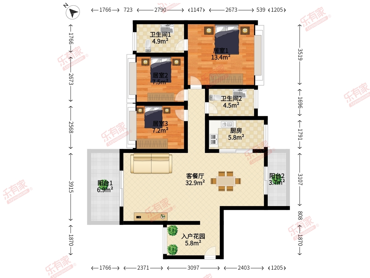 越秀星汇品峰户型图