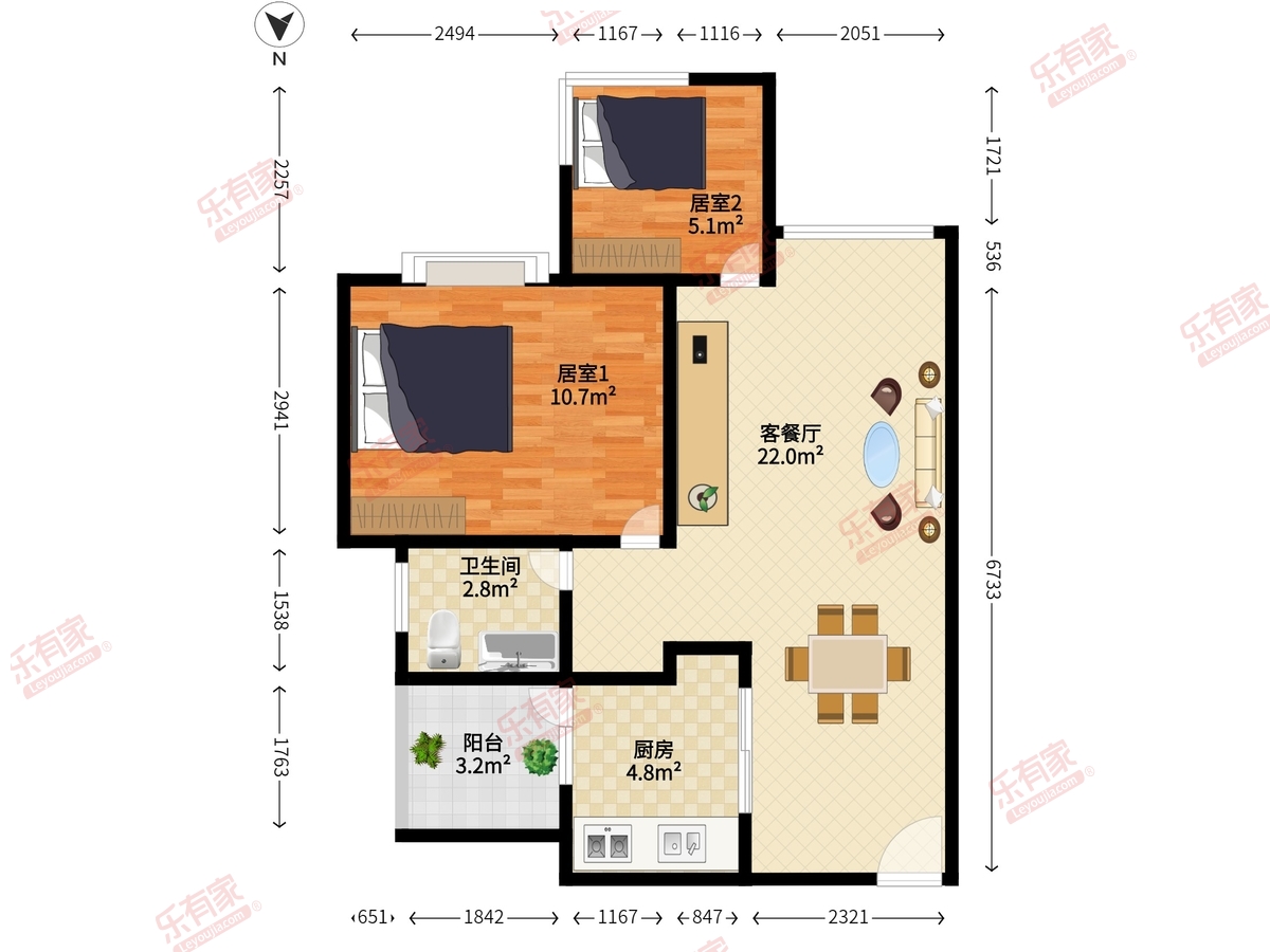劲嘉龙园印象户型图