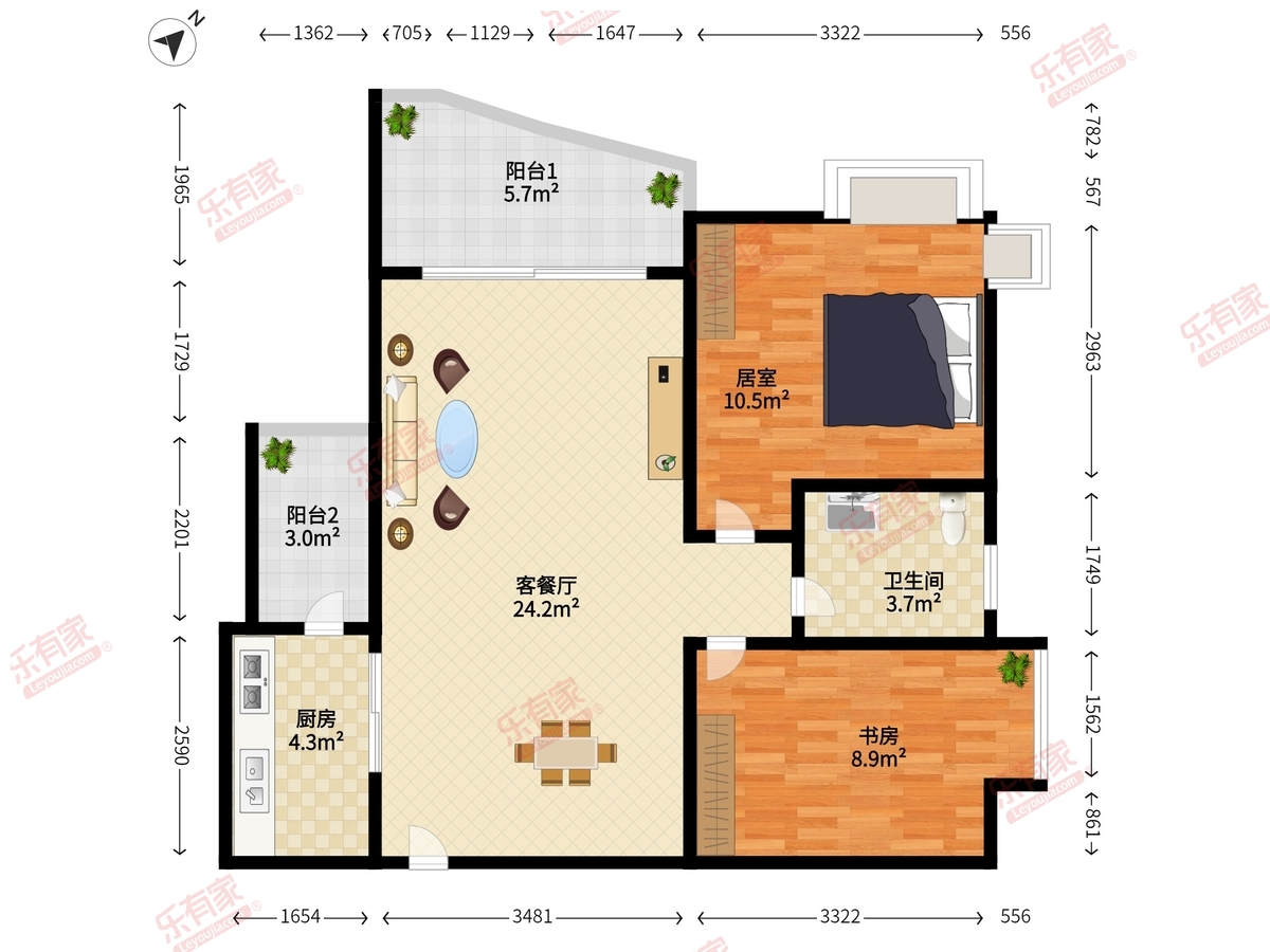 中海深圳湾畔花园户型图