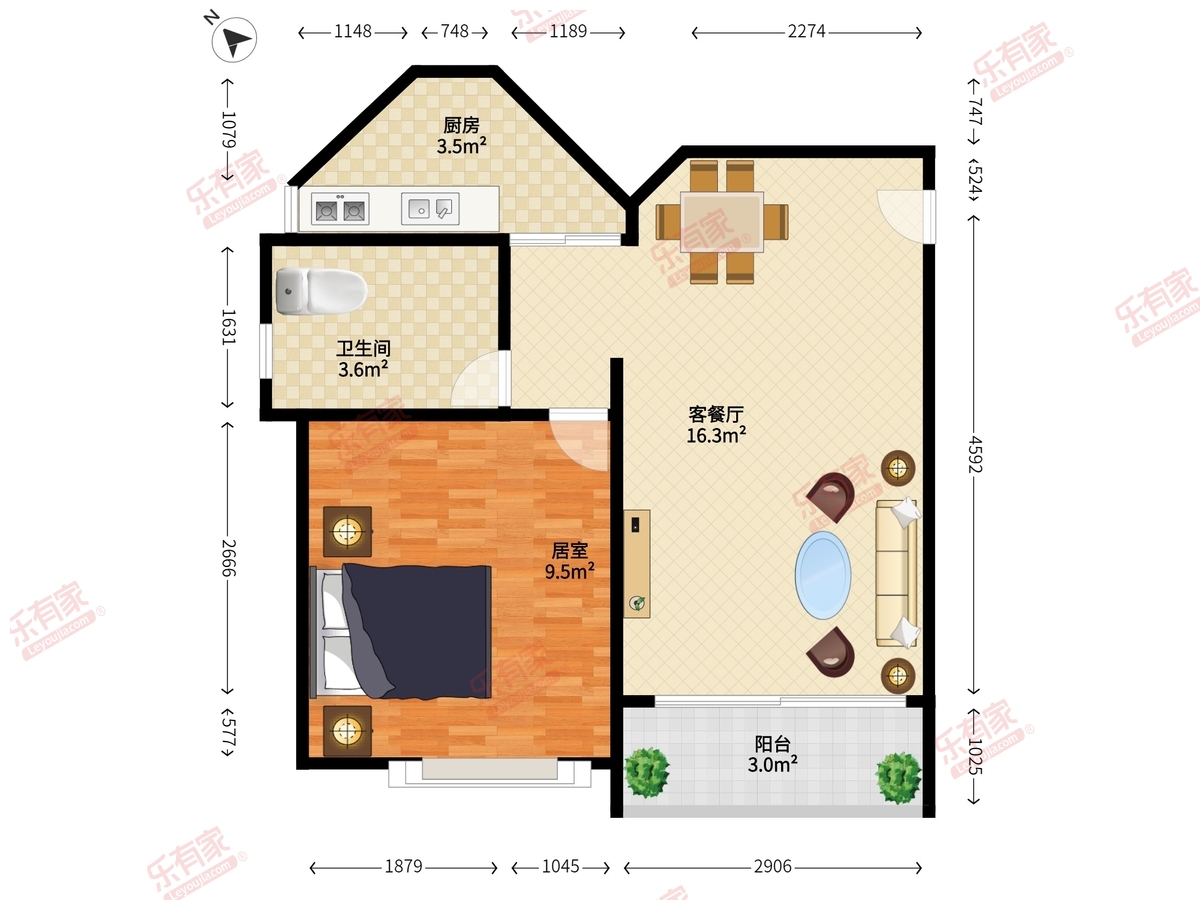 宝能太古城南区户型图