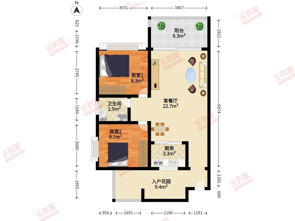 茂基城市华府户型图
