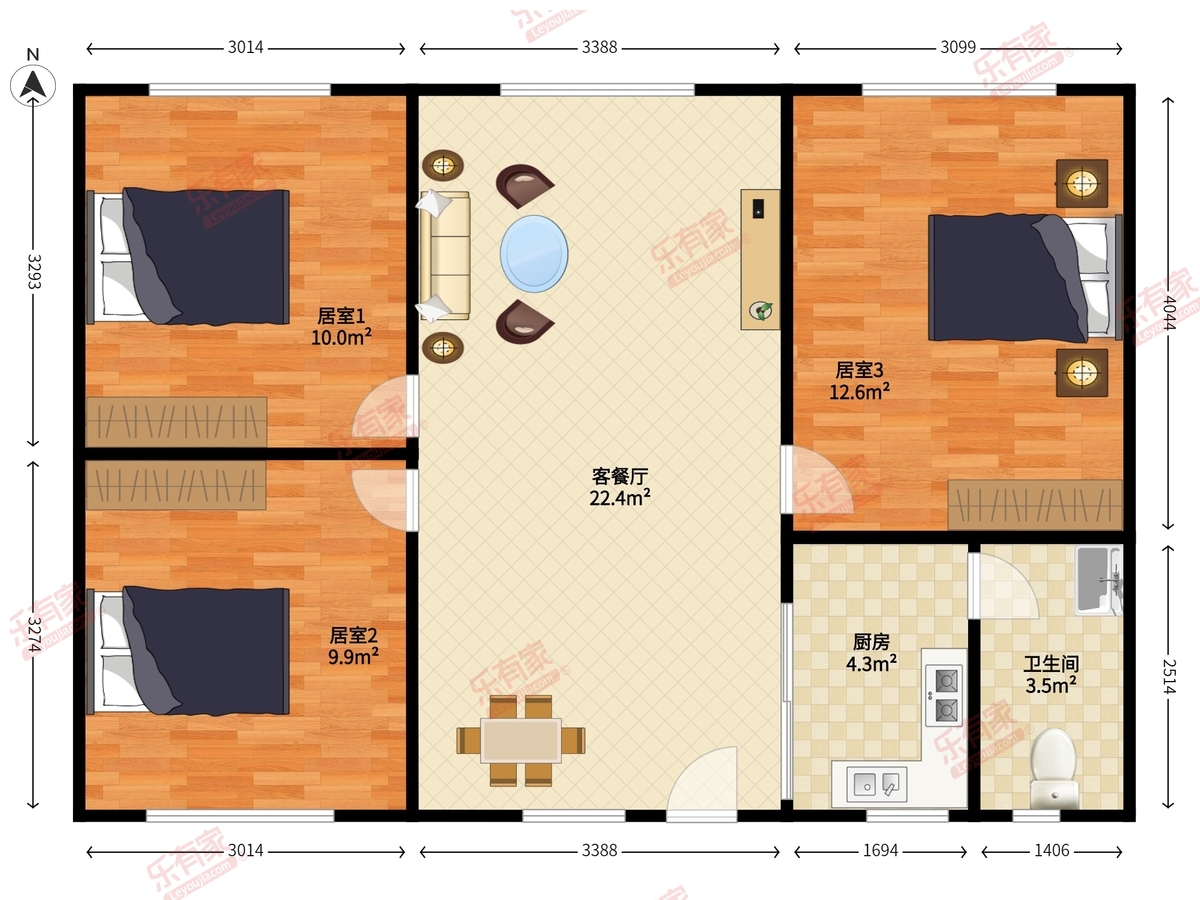 鸿运大楼户型图