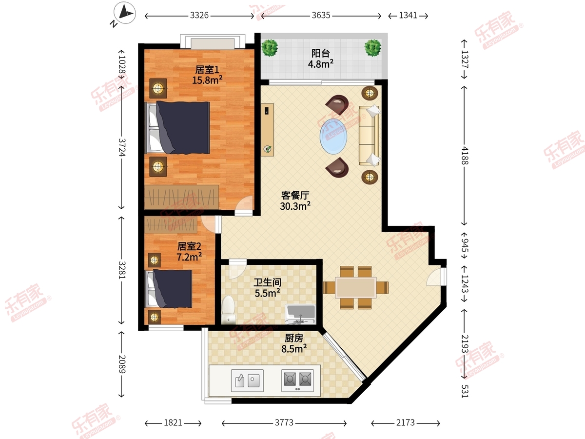 桃源居12区户型图