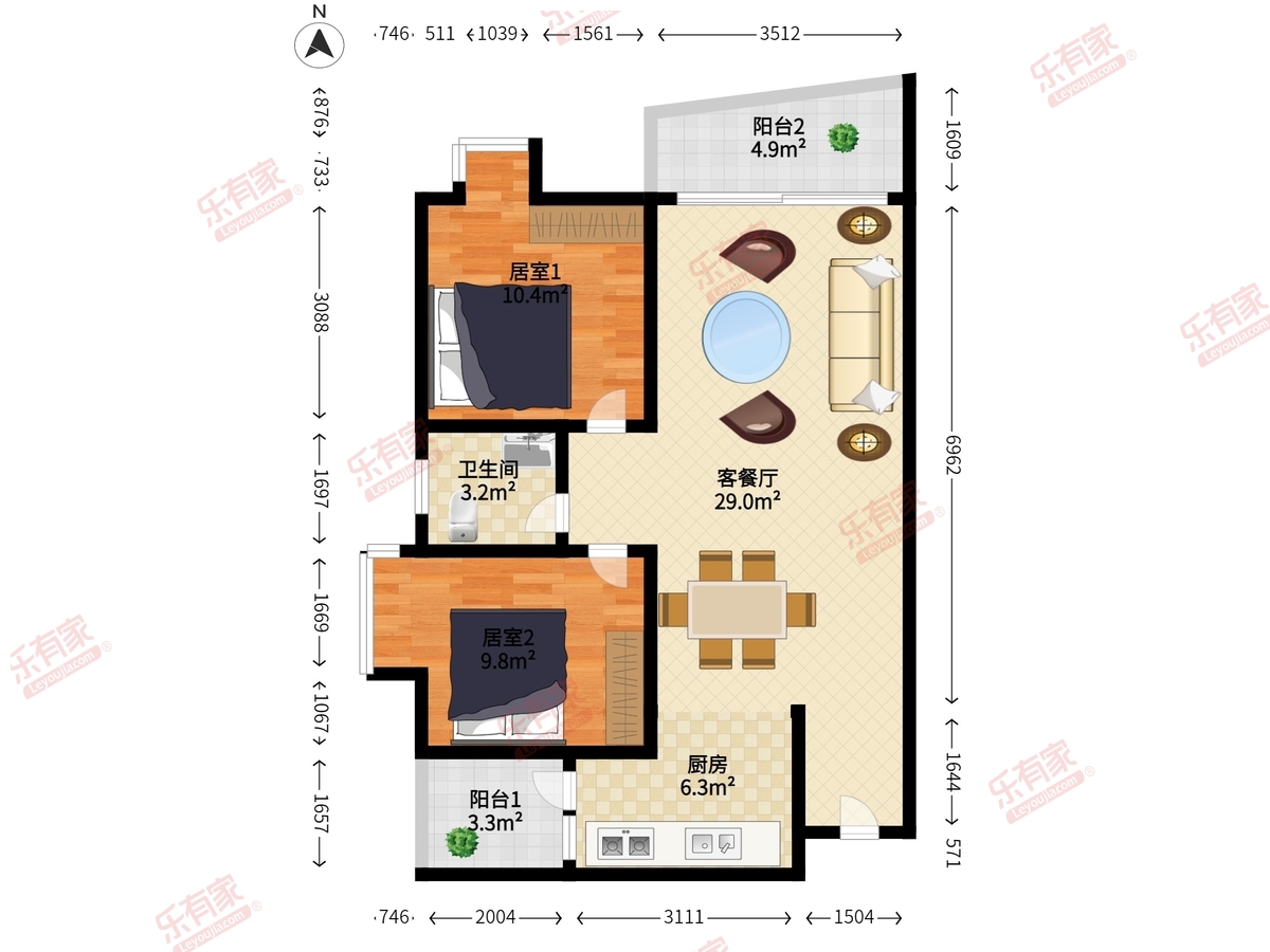 家私电器齐全，装修保养好，离市场近-佛山美景花园四期租房
