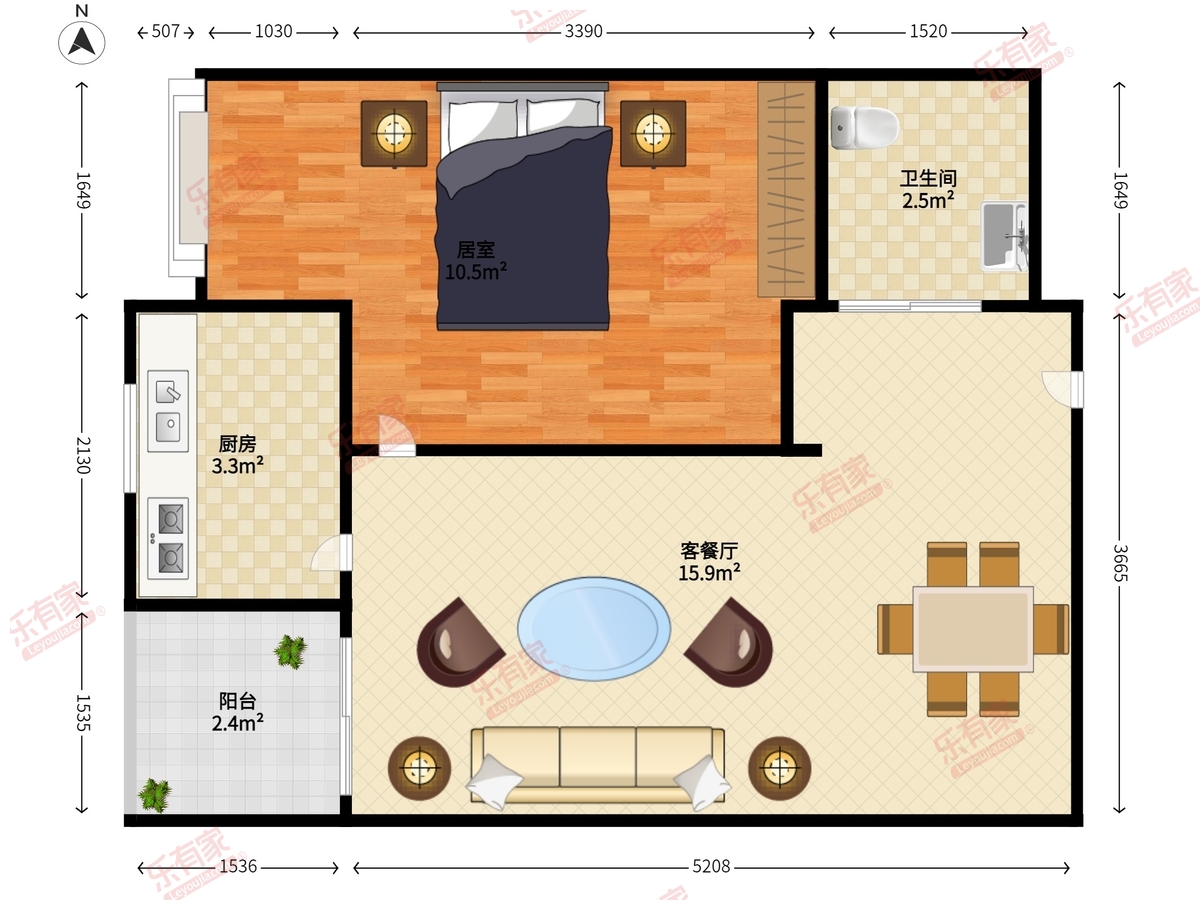 天御盈品户型图
