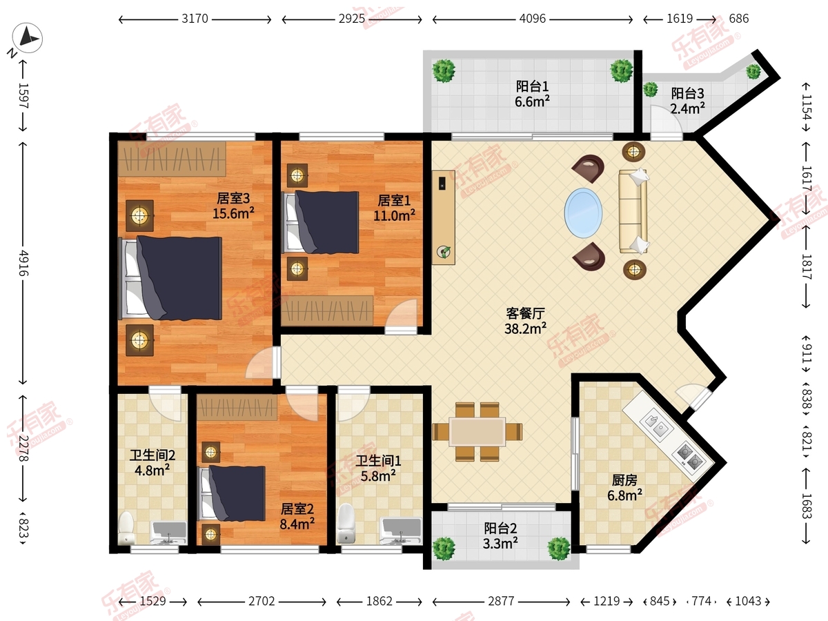 曦湾天馥户型图