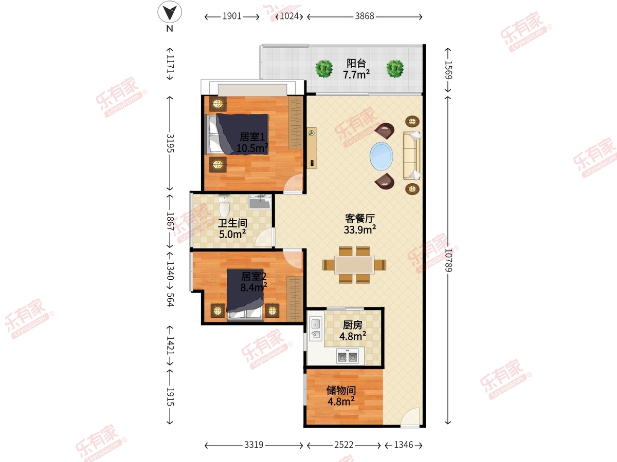 爱地花园二期（徽王府）户型图
