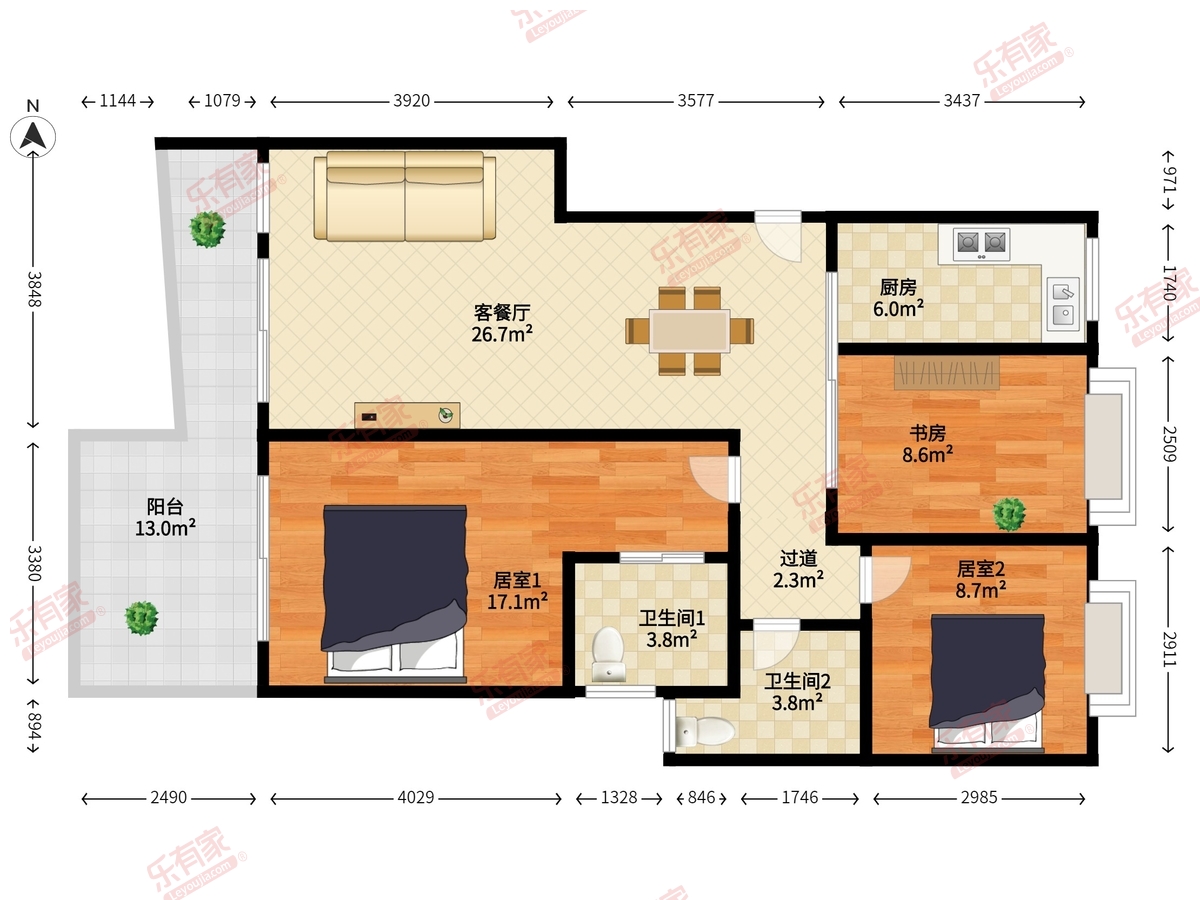 方鼎华庭户型图