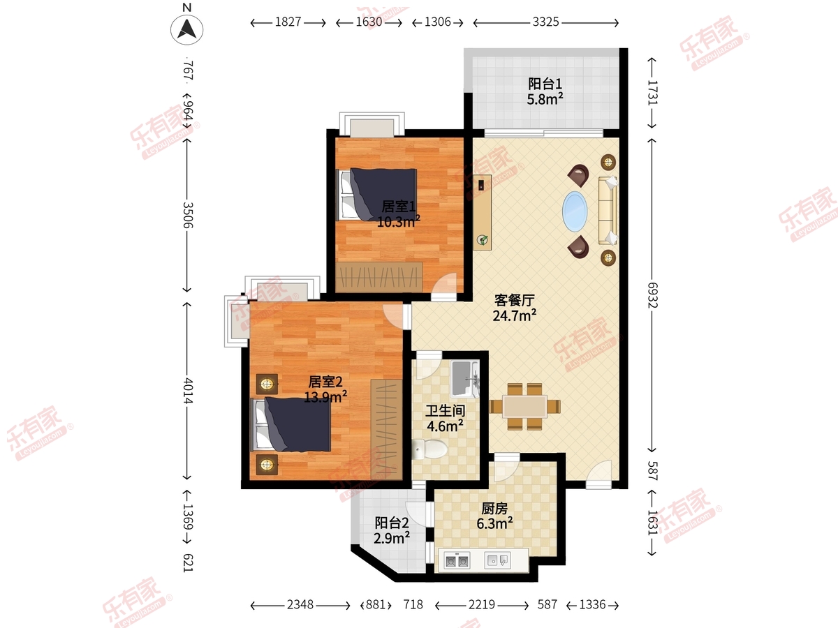 大信君汇湾户型图