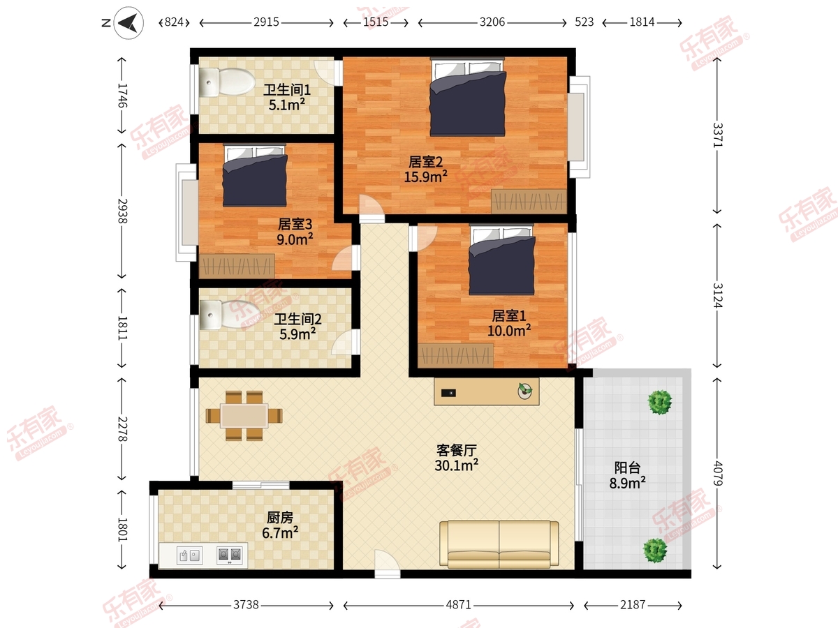 中信星光名庭户型图