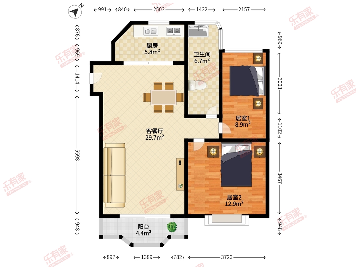 宝雅花园户型图