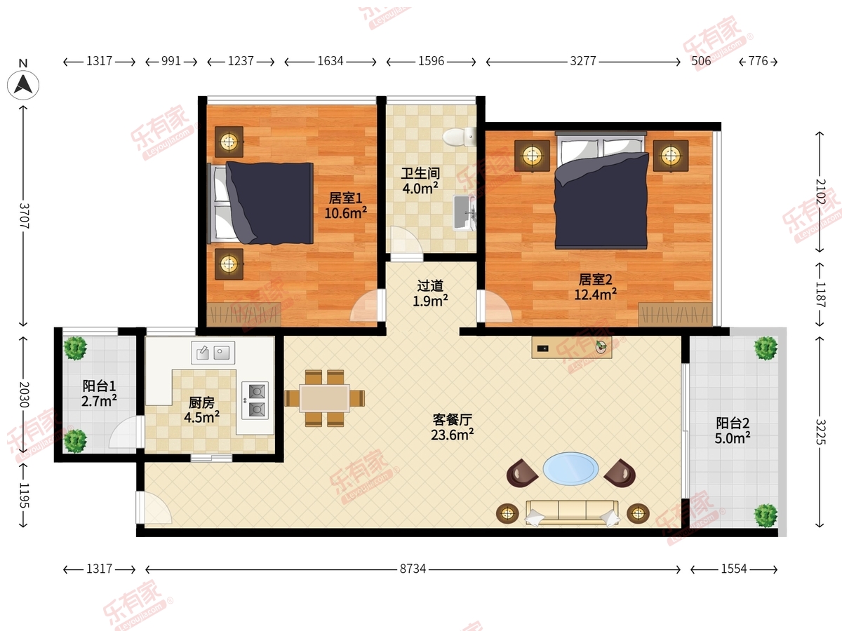 京基御景印象二期户型图