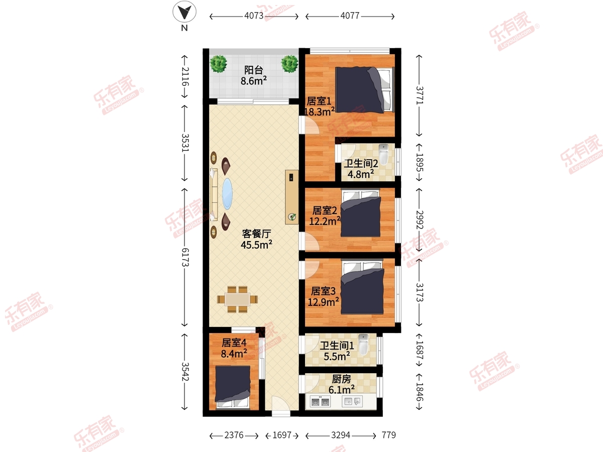 金亨利瑜璟苑（金亨利二期）户型图