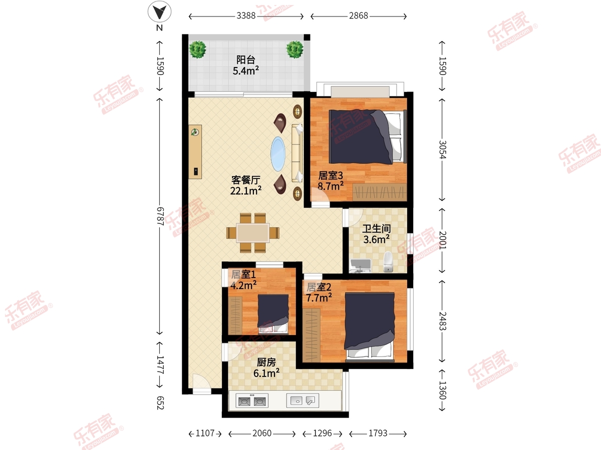 龙光城北二期户型图