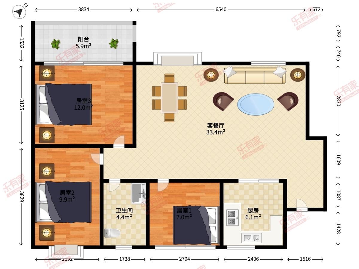 碧桂园天麓山花园户型图