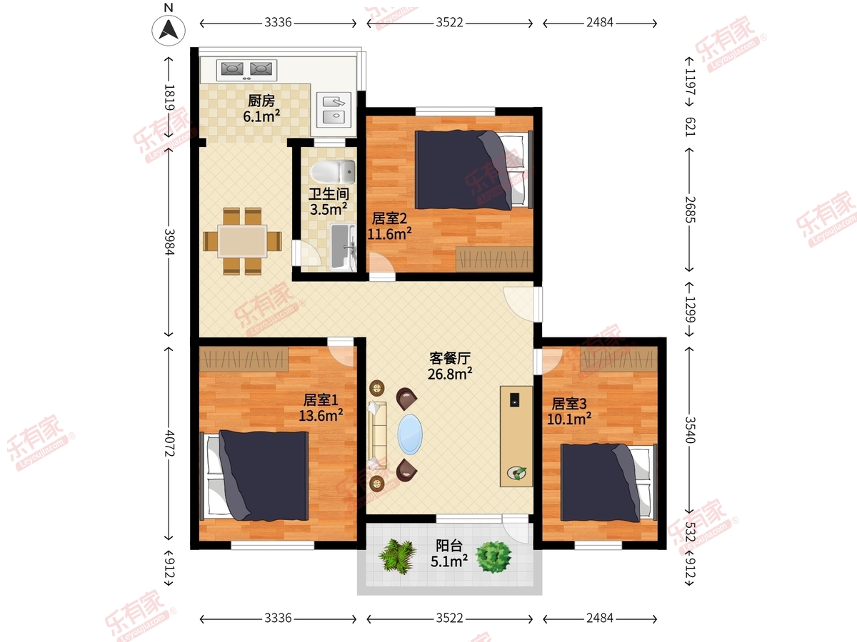 港莲二村户型图