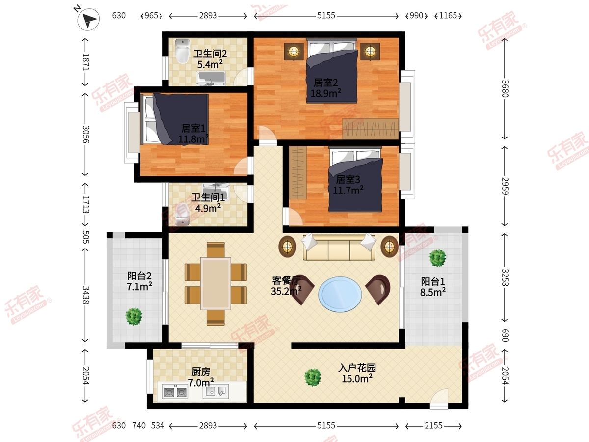 裕港豪庭（熙园）户型图