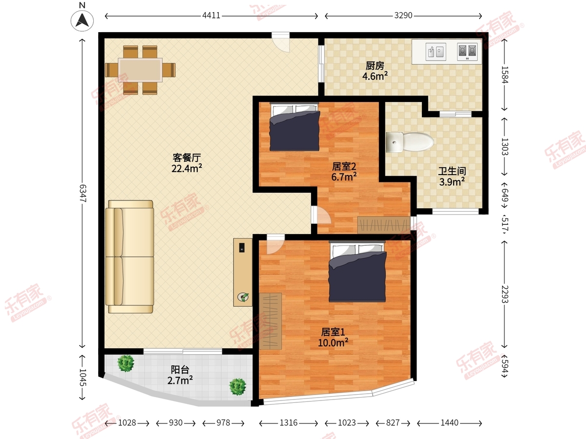 芳草轩户型图