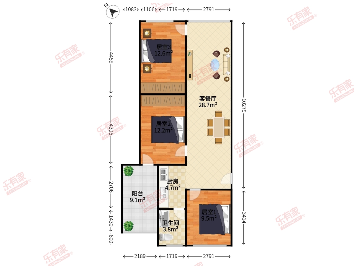兴华花园(宝安)户型图