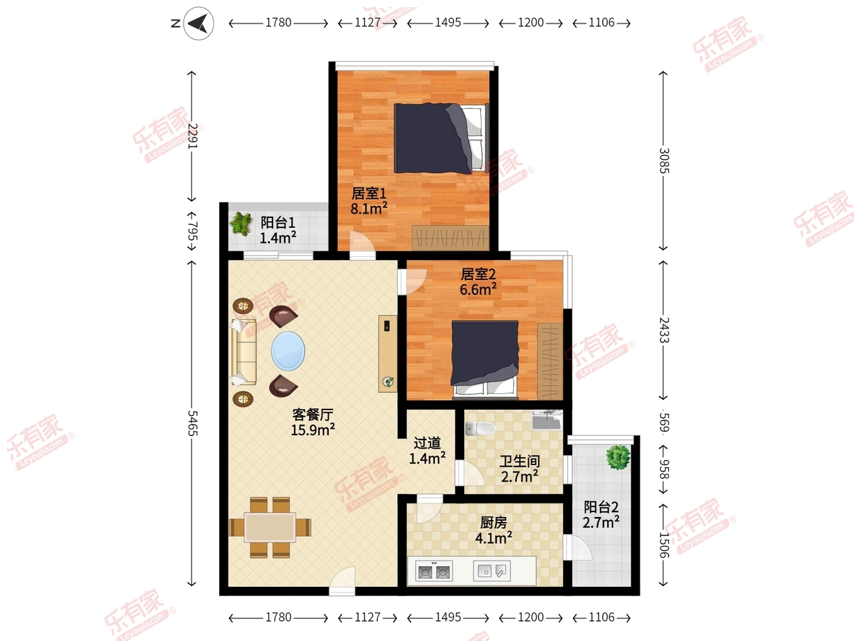 中海阳光玫瑰园户型图